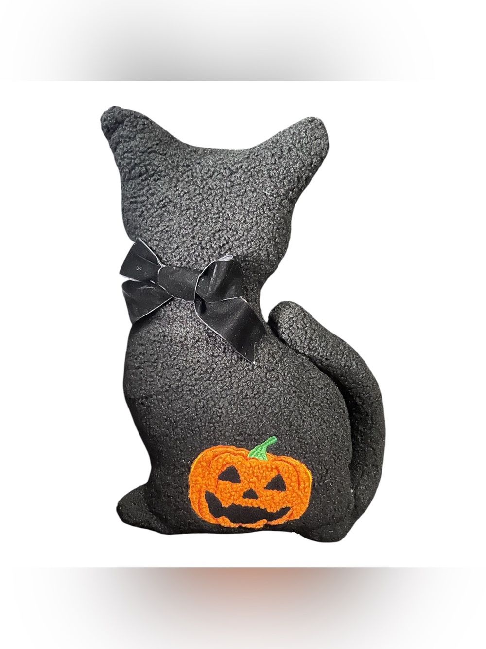 Halloween Black Cat Pumpkin Decorative Pillow 12x17 – NWOT